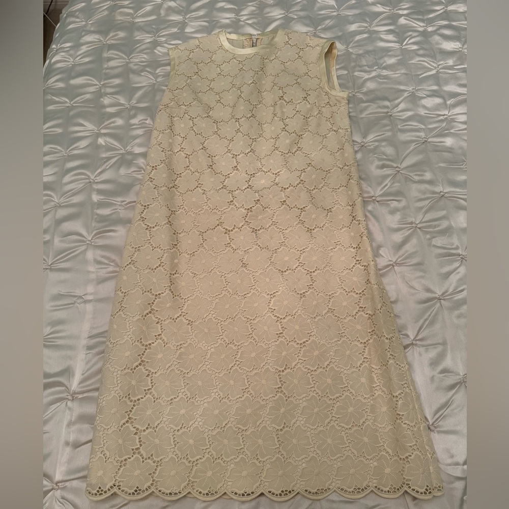 Off white cream lace dress size medium